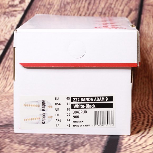 kappa unisex 222 Banda Adam 9 white -black size 11 - Picture 6 of 6